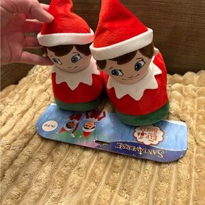 Elf on the shelf kids slippers